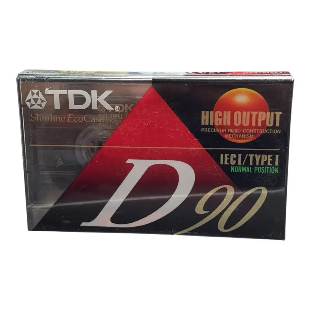 NEW TDK D90 Cassette Tapes IECI Type I High Output Factory Sealed Japan - Picture 2 of 3